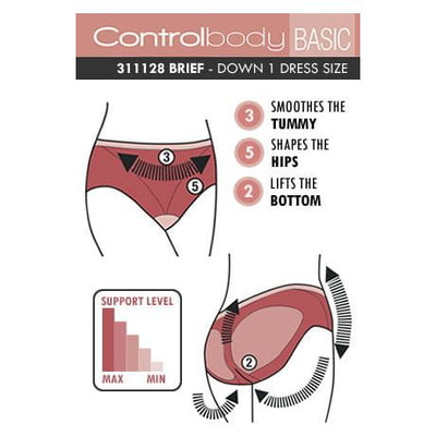 Control Body 311128 Shaping Briefs