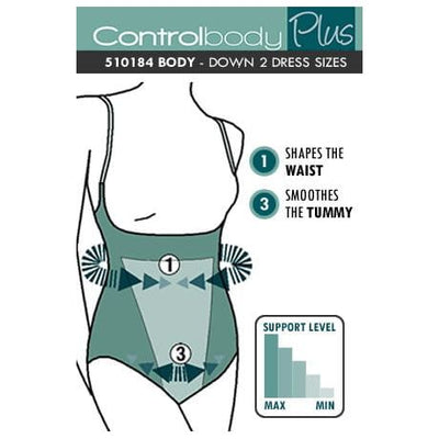 Control Body 510184 Open Bust Shaping Body