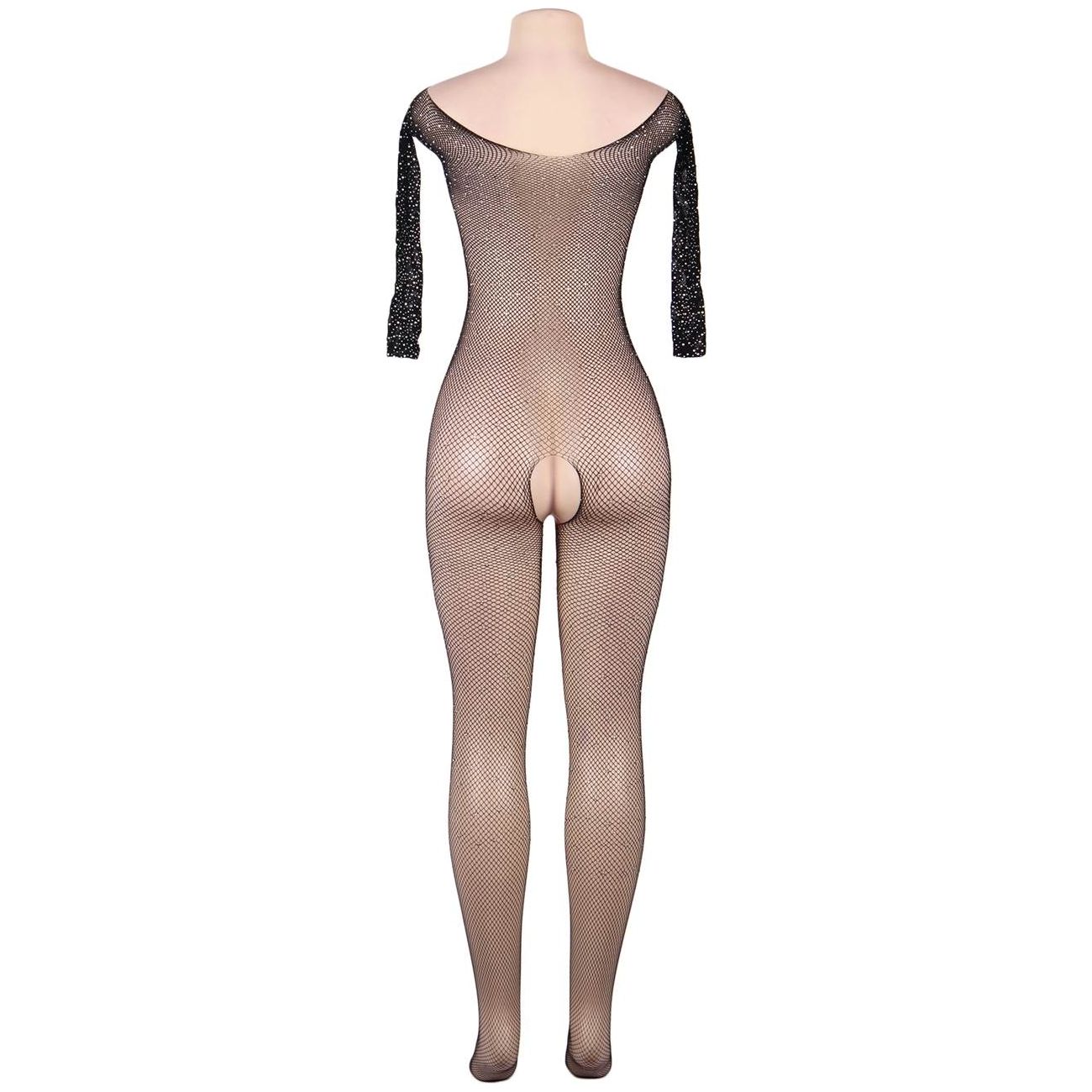 YesX YX864Q Fishnet Sparkly Bodystocking - 3XL/5XL