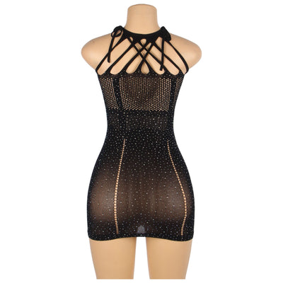 YesX YX865 Sparkle Rhinestone Fishnet