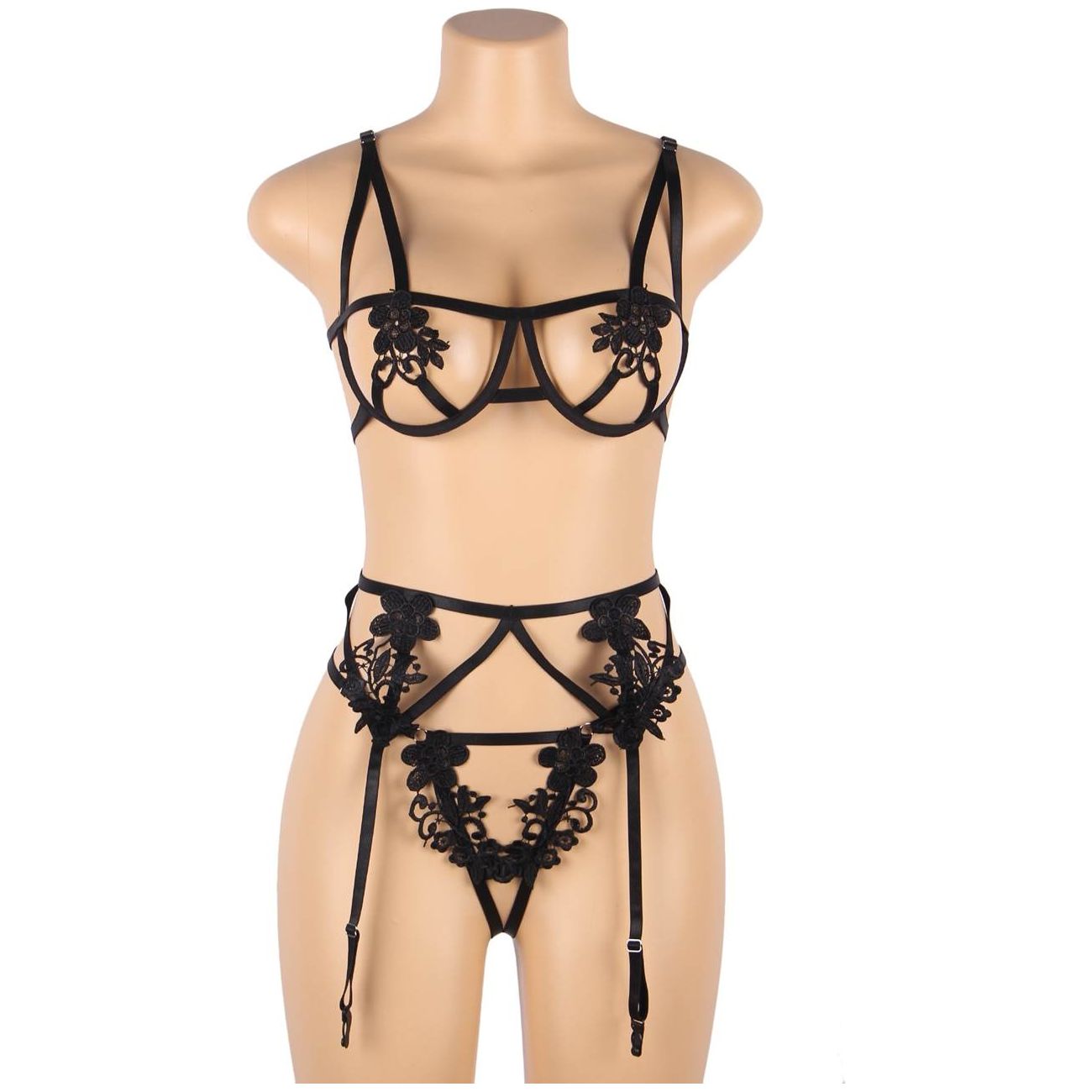 YesX YX867 3 Piece Bra Set