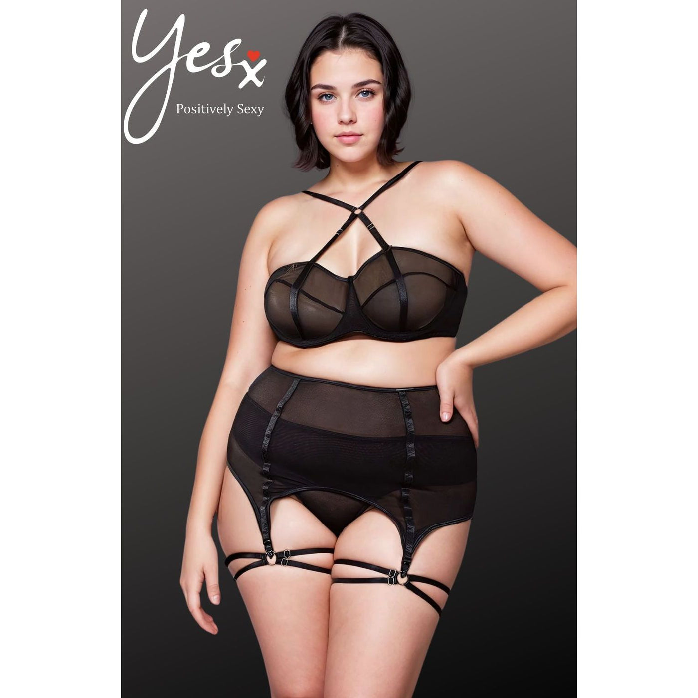 YesX YX868Q Three Piece Bra Set