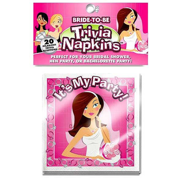 Bride to Be Trivia Napkins