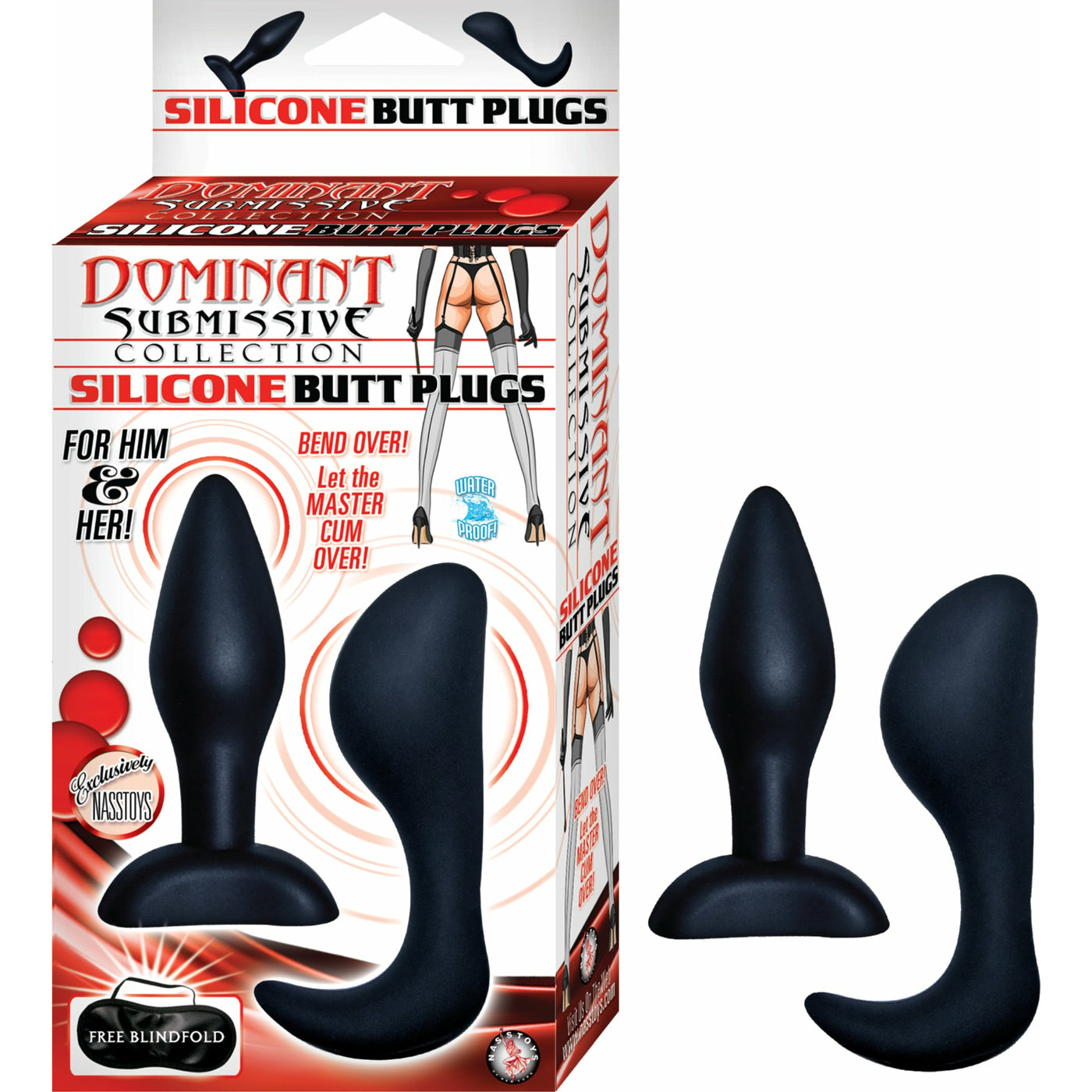 Dominant Submissive Silicone Butt Plugs