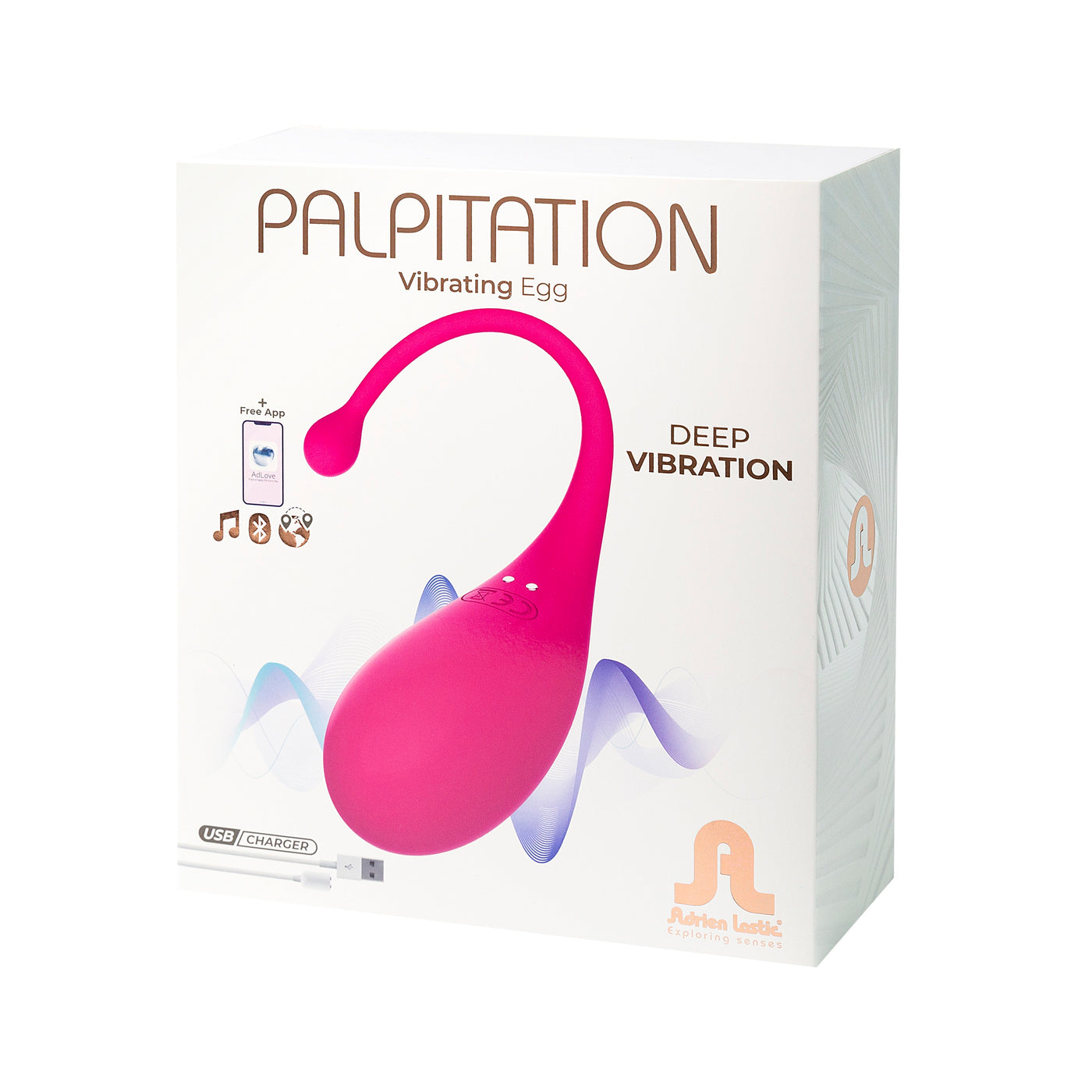 Adrien Lastic Palpitation Rechargeable App Controlled Vibrating Egg