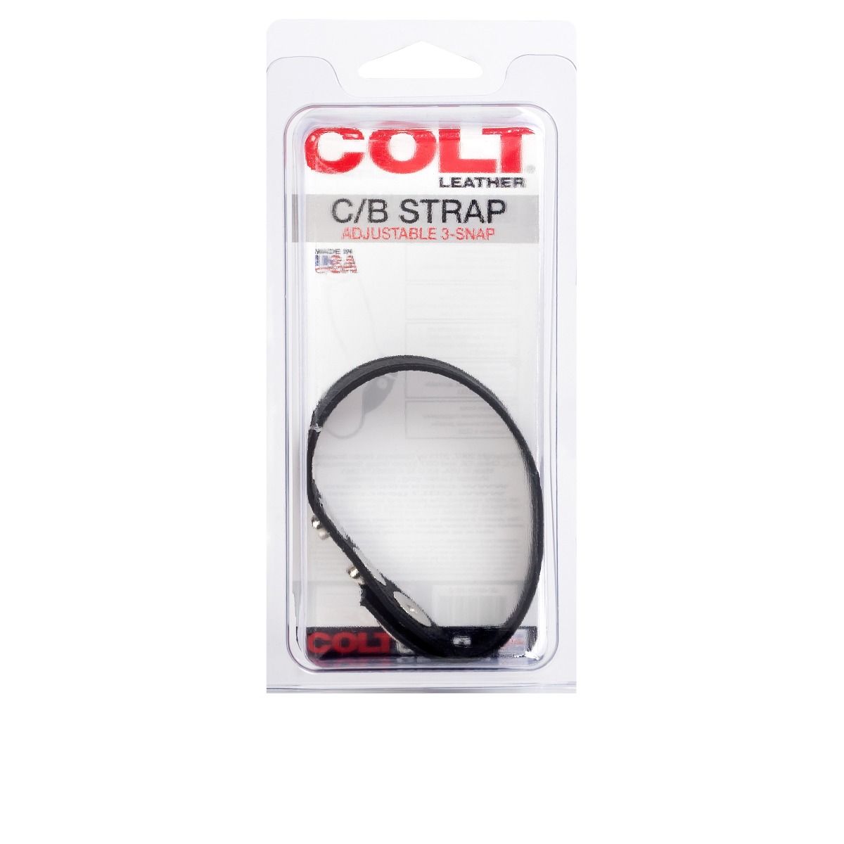 COLT Adjustable 3 Snap Leather Strap